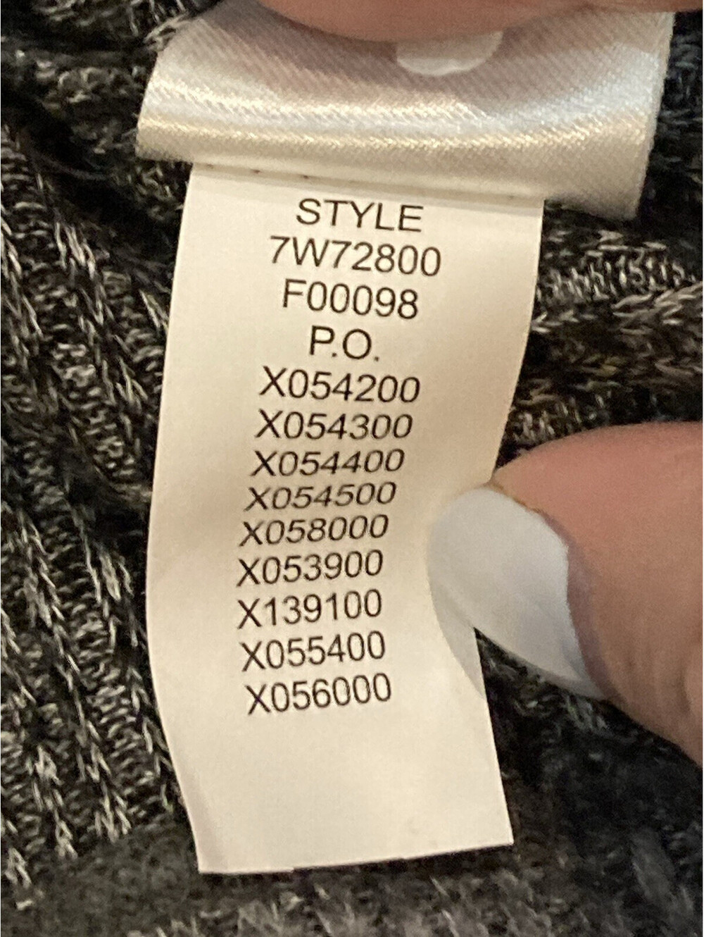 Lucky Brand Sweater SUPER SOFT V Neck Gray Long Sleeve Women's Size Medium - Picture 8 of 9